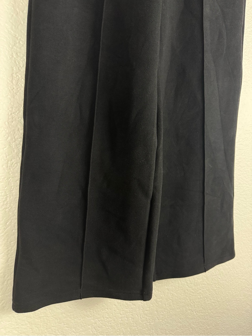OGL FuzzLuxe Black High Waisted Straight Leg Pull on Pant - Picture 8 of 15